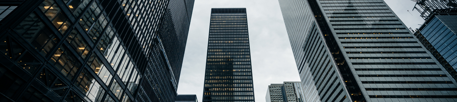An landscape of modern buildings